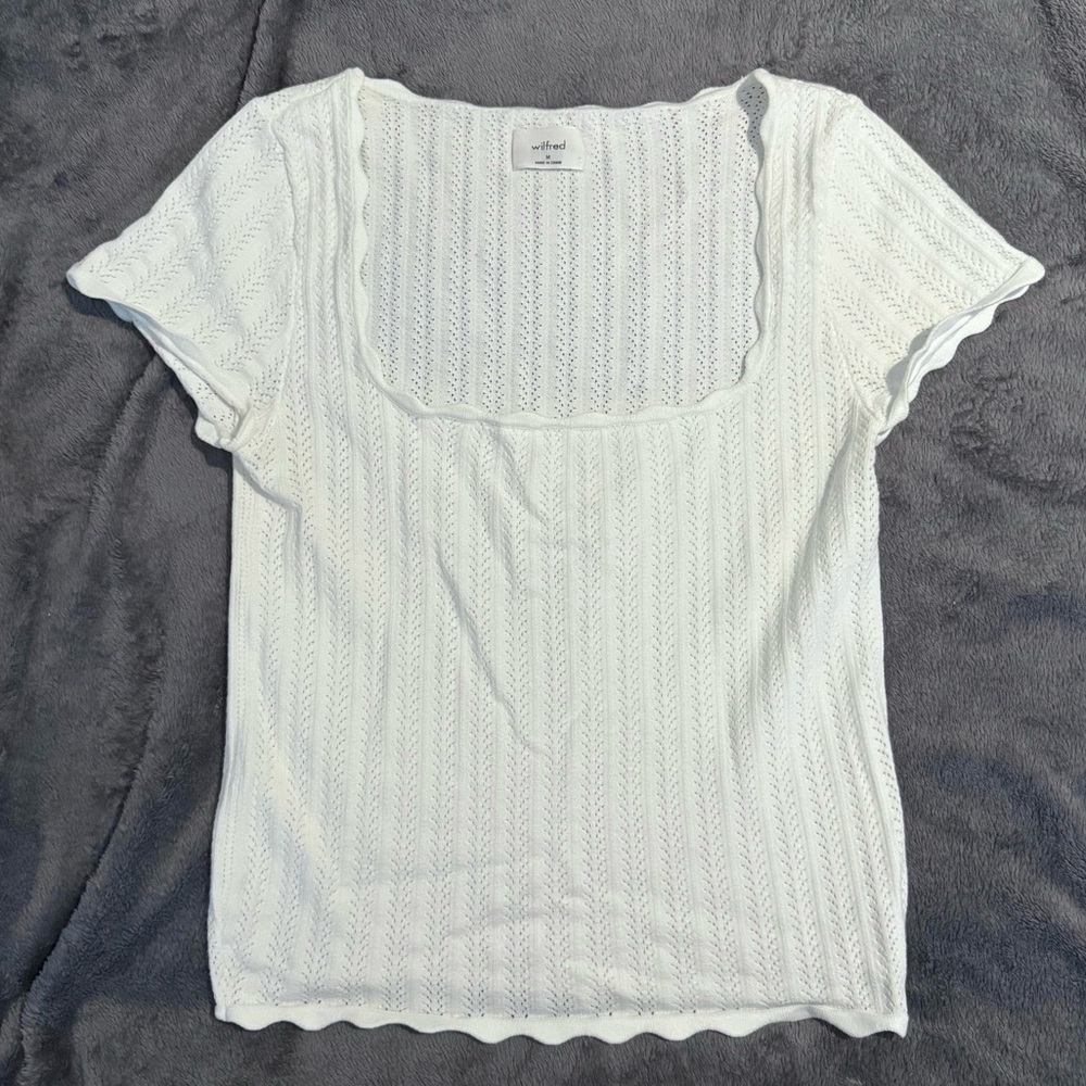 Wilfred Eyelet Sweater Top